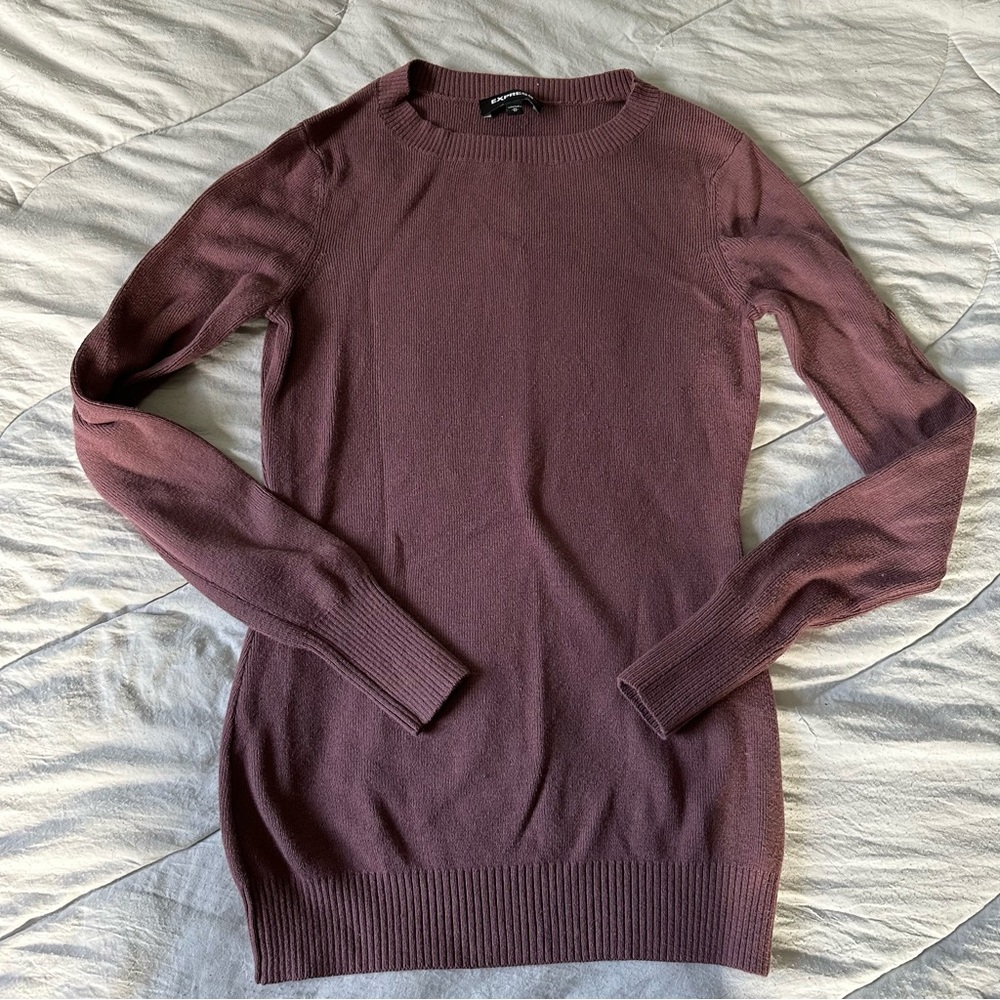Mauve Express sweater tunic. Like new